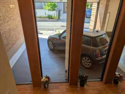 インナーガレージ部屋からの眺め