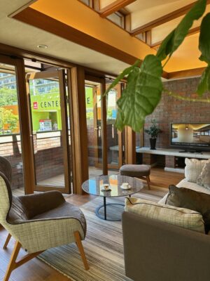 リビング窓全開