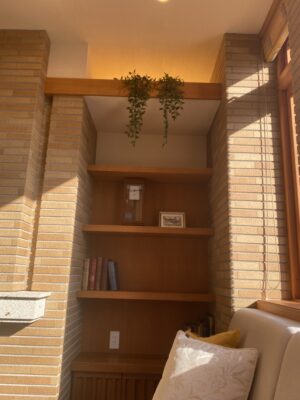 リビング造作棚